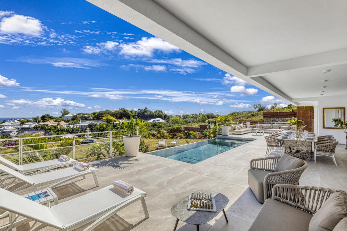 5 Location villa Baie Orientale Saint Martin_Vue mer